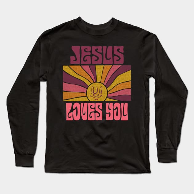 Jesus Loves You Long Sleeve T-Shirt by earmites